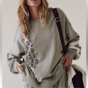 Free People All Star Logo Pullover Size Large
